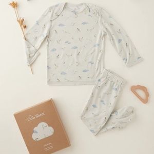 sollybaby x tabitha paige in the clouds shirt and pant, size 0-3 months